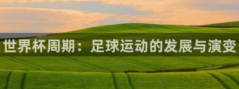 世界杯预选赛赛程：世界杯周期：足球运动的发展与演变