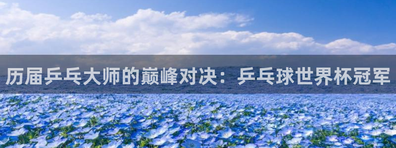 世预赛欧洲赛程表：历届乒乓大师的巅峰对决：乒乓球世界杯冠军